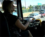 Josie Driving Bus